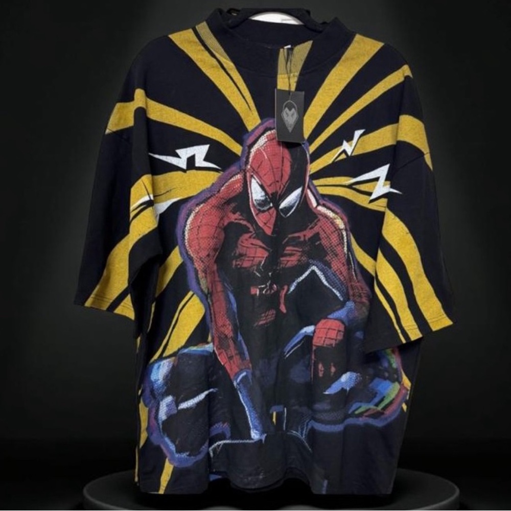 Spider-Man Arachnid Trip Graphic Tee XL Brand New Marvel Comic Streetwear Shirt!